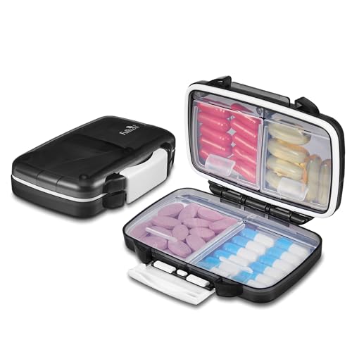 Pink 4 Compartments Travel Pill Organizer G6249