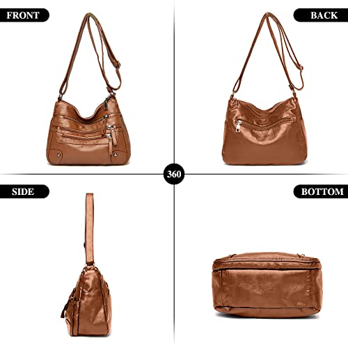 Soft PU Leather Crossbody Bag with Adjustable Strap K198366