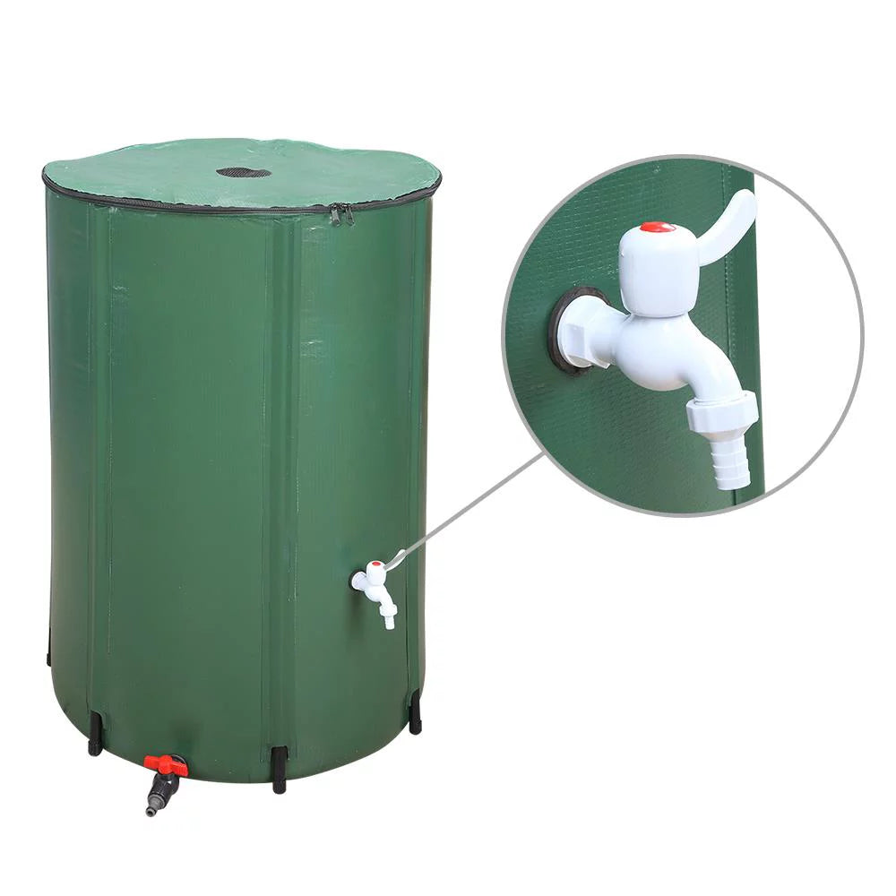 100 Gallon Portable Rain Barrel Water Storage E78394