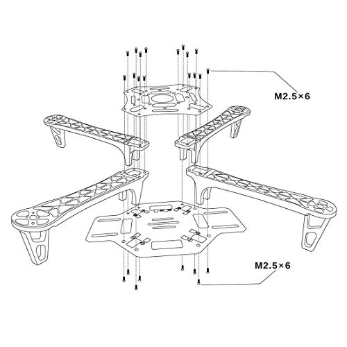 2.4G 8CH F450 Frame RC Quadcopter Drone Kit V285693