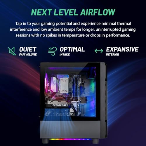 Black Gaming PC, Intel i7 12700F, RTX 4060, 1TB NVME, 16GB DDR4 RAM W22363