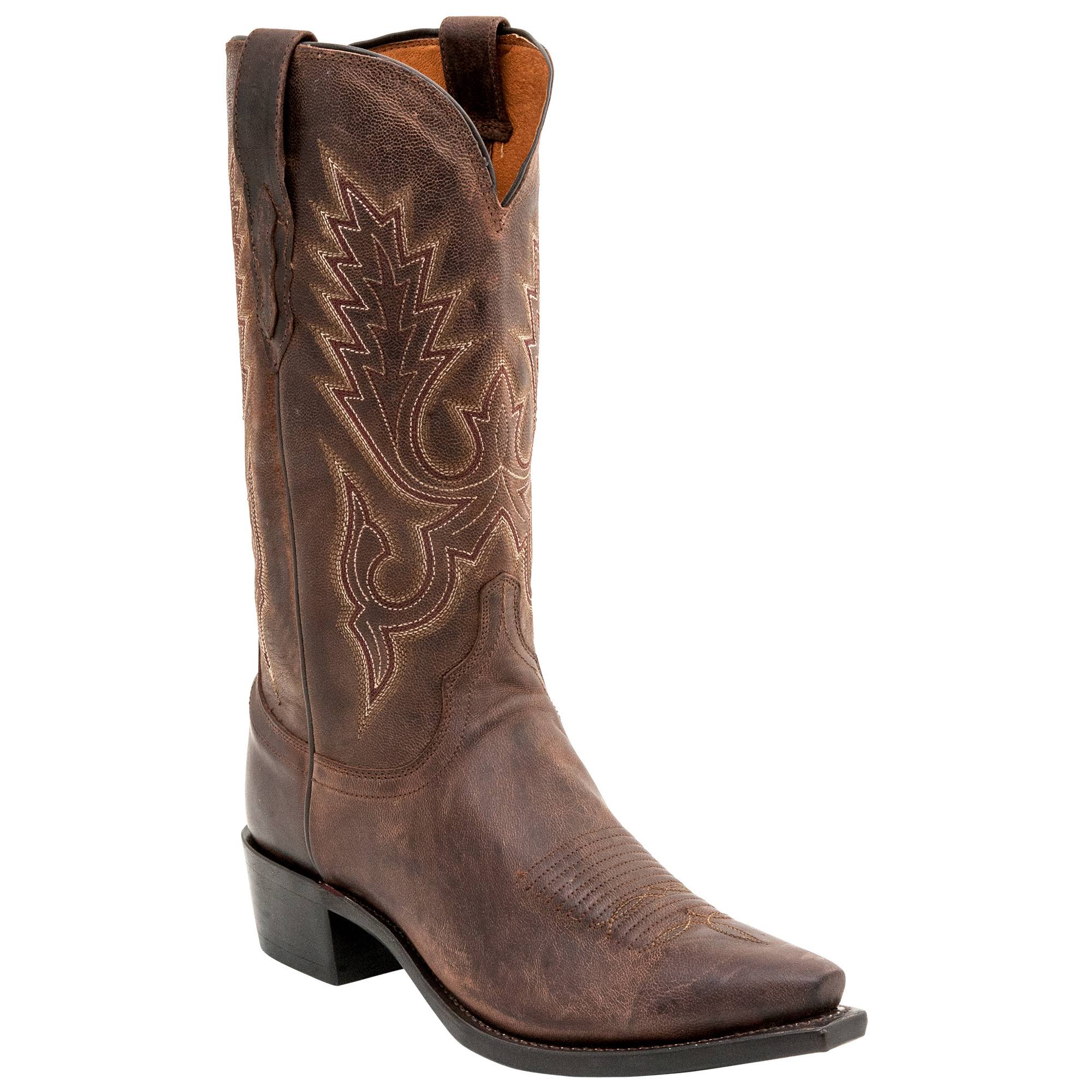 Chocolate Madras Goat Cowboy Boots K412