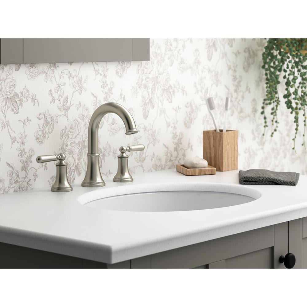 8 in. Widespread 2-Handle Bathroom Faucet in Vibrant Brushed Nickel G24822