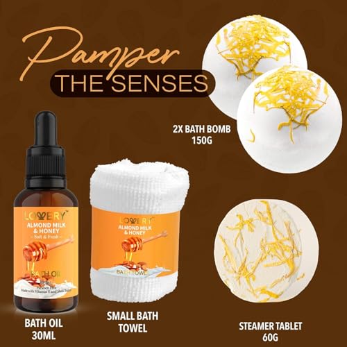10 Pc Almond Milk & Honey Beauty & Personal Care Set E694