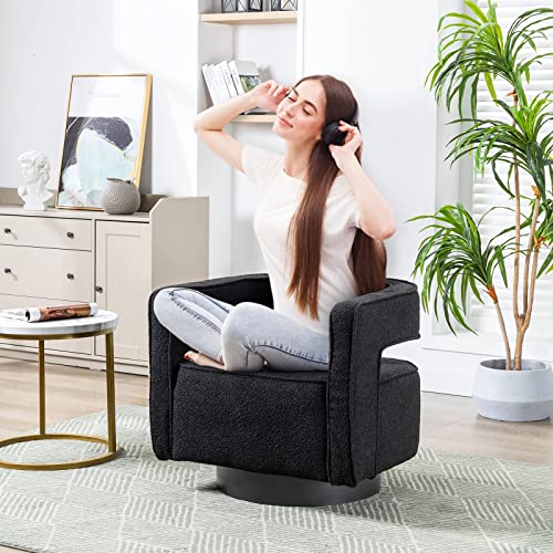Swivel Barrel Accent Chair Set of 2, Linen R771860