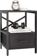 Black End Tables With Drawer H8008