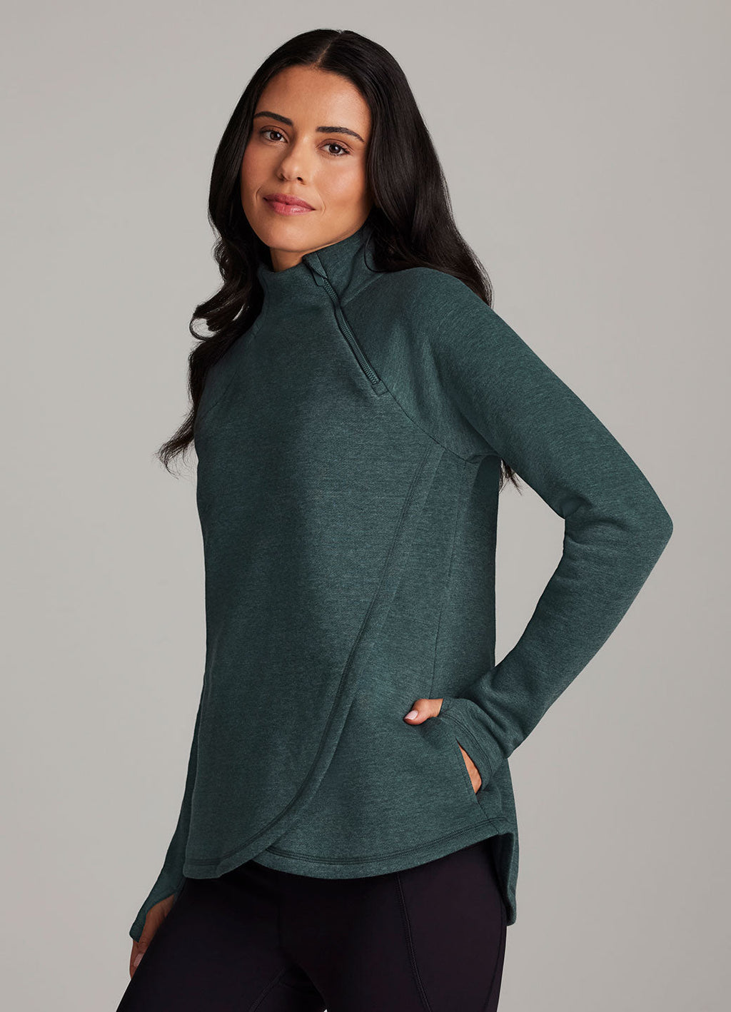 Ready To Roll Fleece Mock Neck Pullover