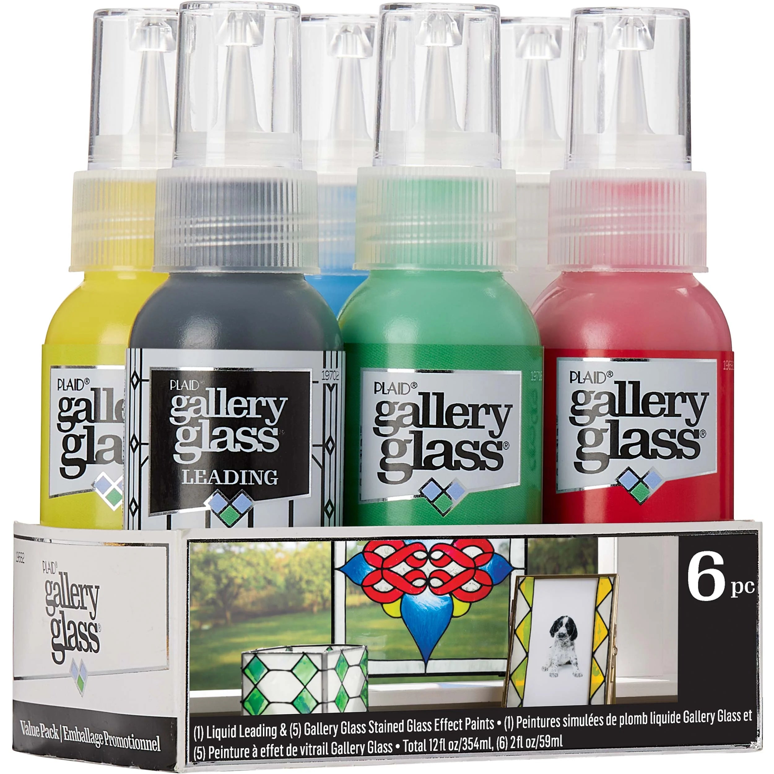 6 Piece Glass Paint Set V343