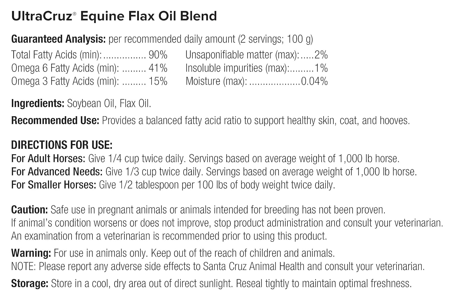 Flax Oil Blend Supplement, 4 x 1 Gallon Q216220
