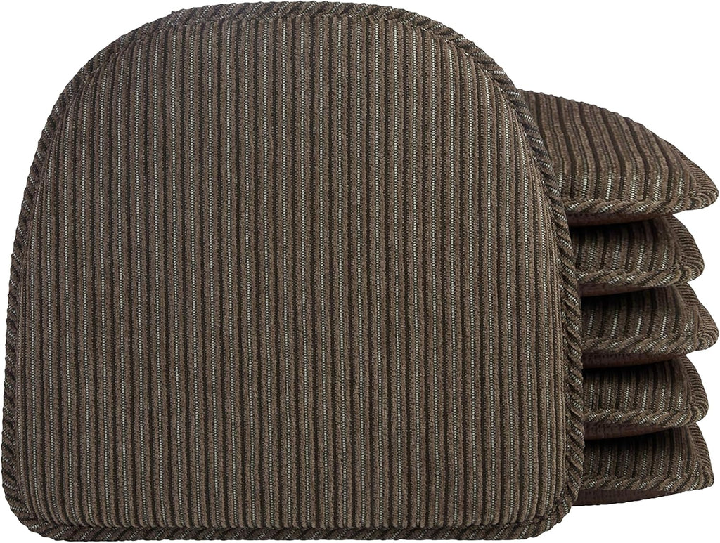 Non Slip Chair Cushions, 6 Count, Taupe S8847