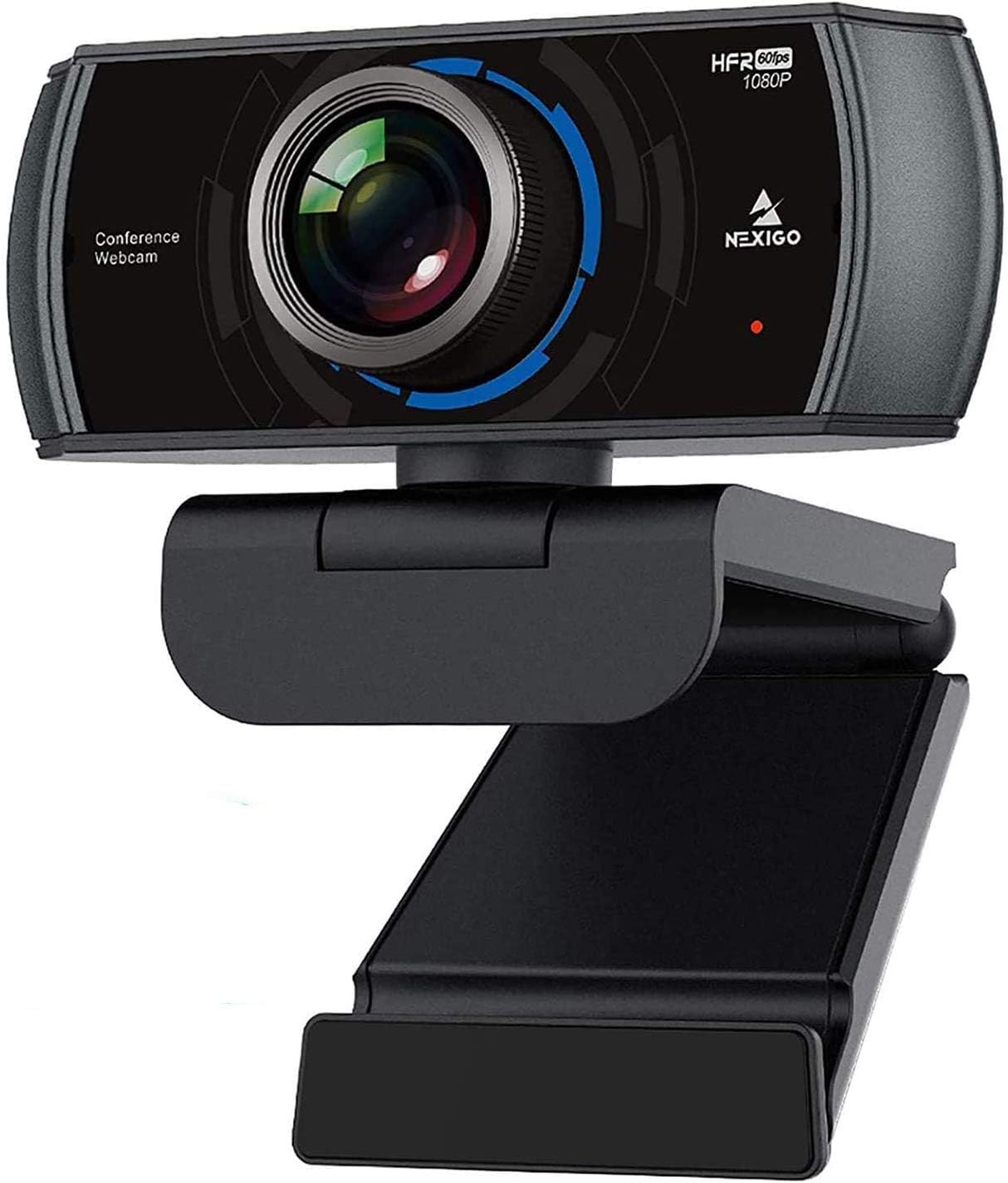 1080P 60FPS Webcam with Microphone and Dual Noise Reduction Mics Q2050