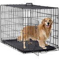 24,30,36,42,48 Inch Folding Metal Wire Dog Crate with Double-Door A7847