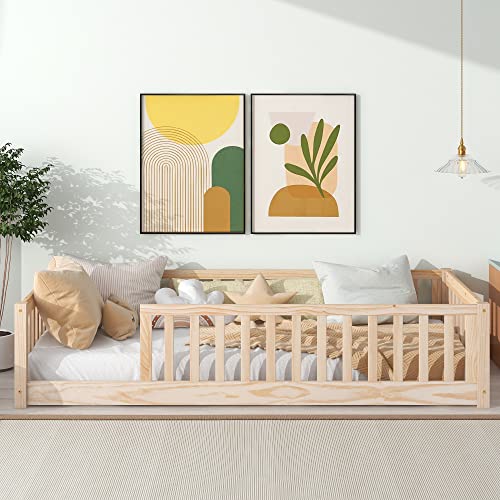 Twin Wooden Floor Bed N34005