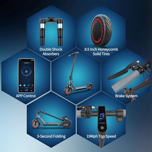 8.5" Solid Tires 350W Motor Foldable Electric Scooter L63824