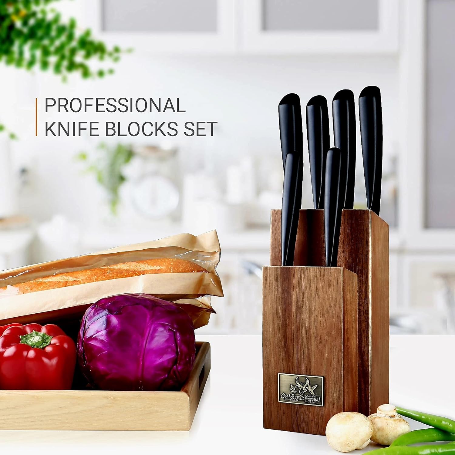 Black Chef Knife Set W6292