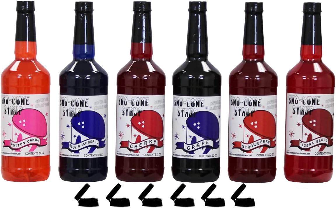 Six Quart Shave Ice Syrup Assortment V94509
