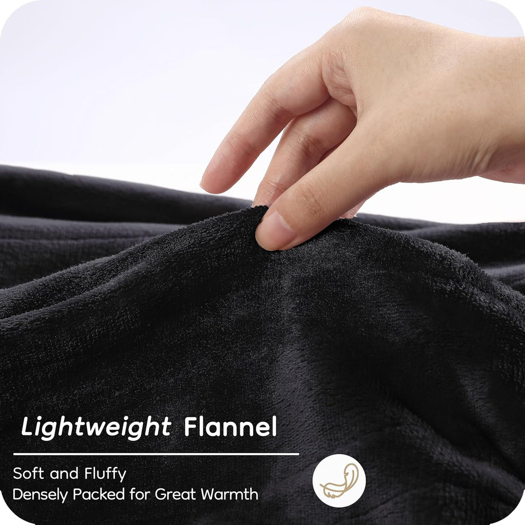 72" x 84" Full Size Dark Grey Flannel Heated Blanket L72726