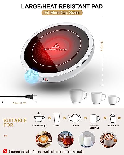 Black 50W Coffee Cup Warmer with 3 Temperature Settings P180