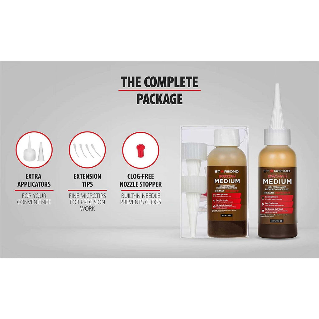 Brown Medium CA Glue R889528
