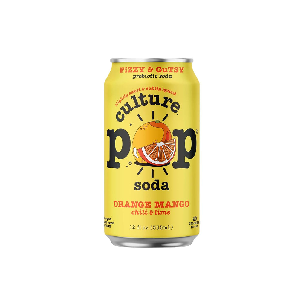Sparkling Probiotic Soda, 40 Calories per can, 12 Fl Oz Cans, Pack of 5 U4697