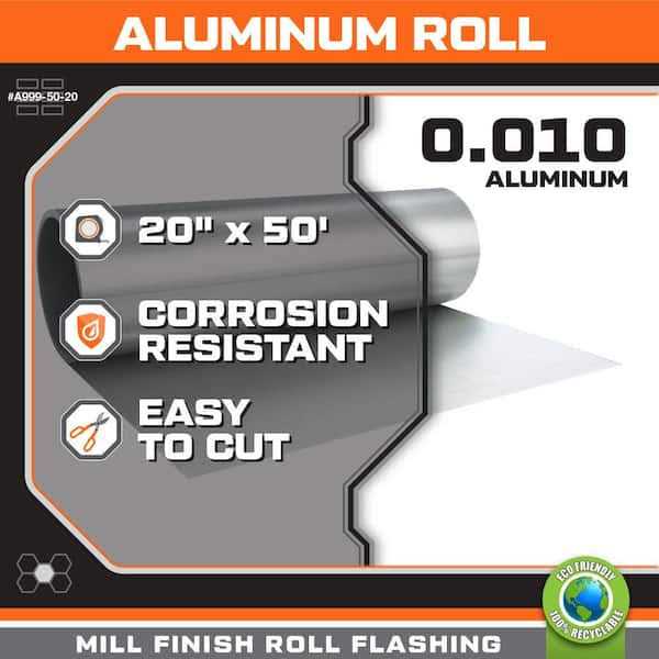 10 ft Aluminum Roll Valley Flashing G8150