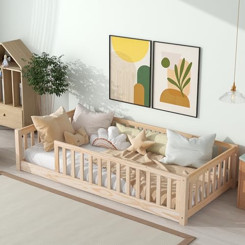 Twin Wooden Floor Bed N34005