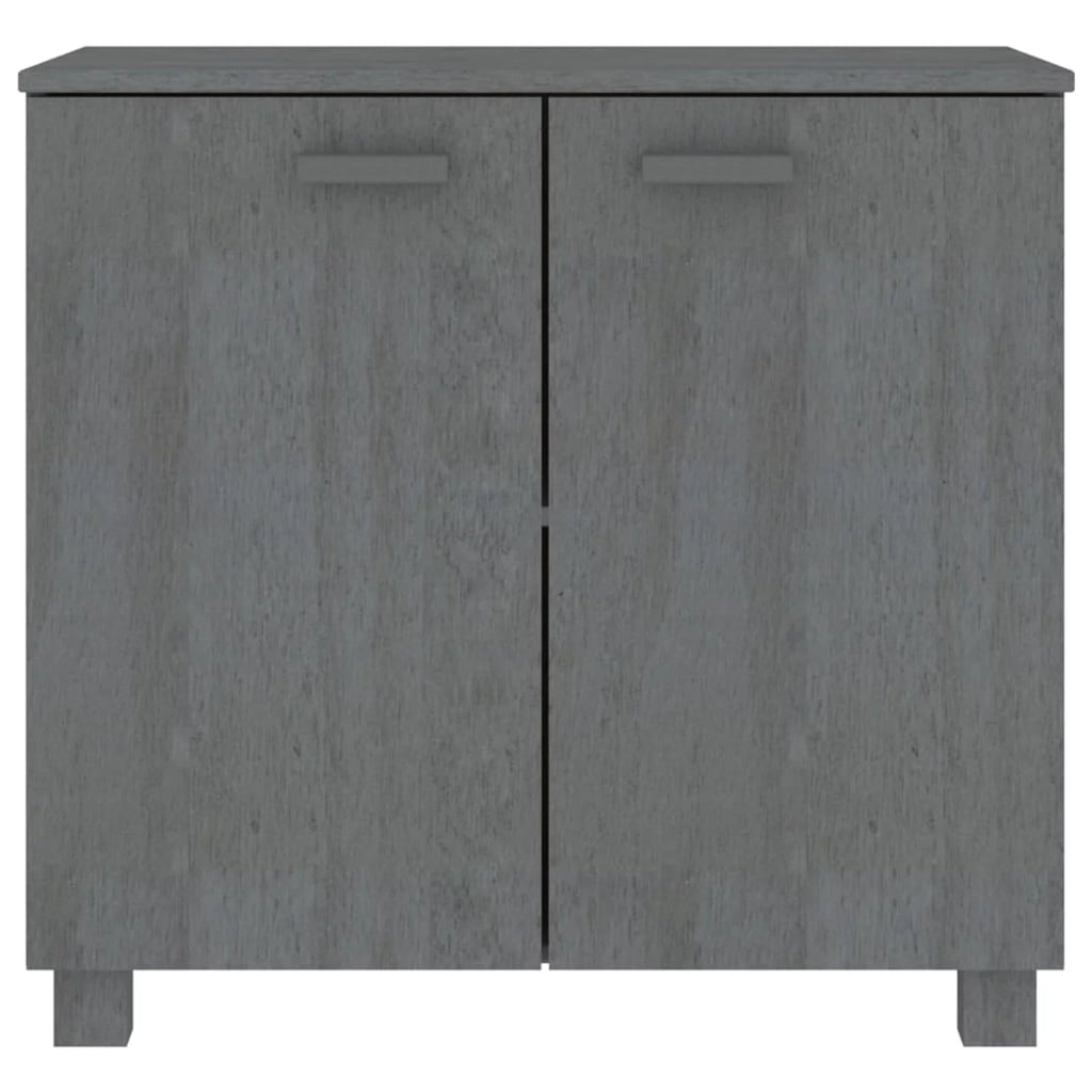 Dark Gray Solid Wood Sideboard I6168