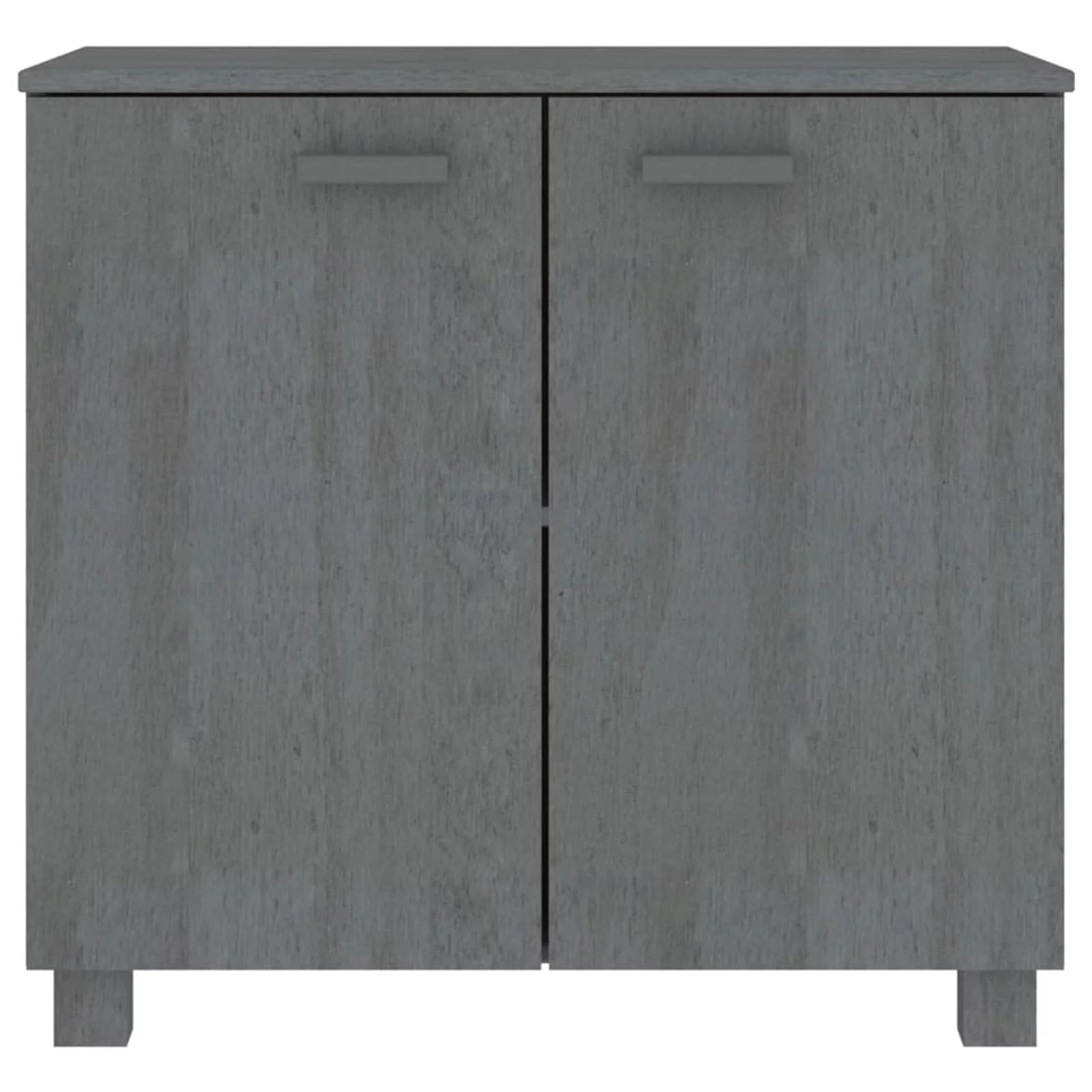 Dark Gray Solid Wood Sideboard I6168