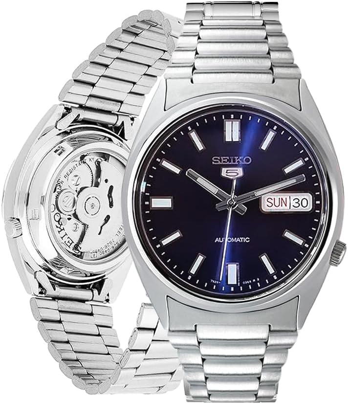 Automatic Watch with Blue Dial, Stainless Steel Case & Bracelet X332
