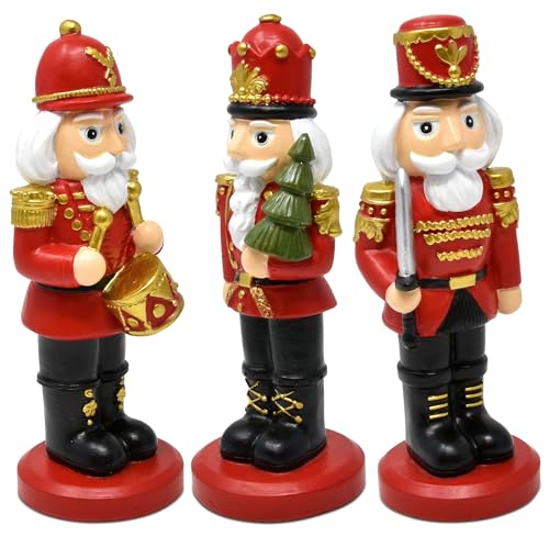 Set of 3 6-Inch Resin Nutcracker Figurines Z93181