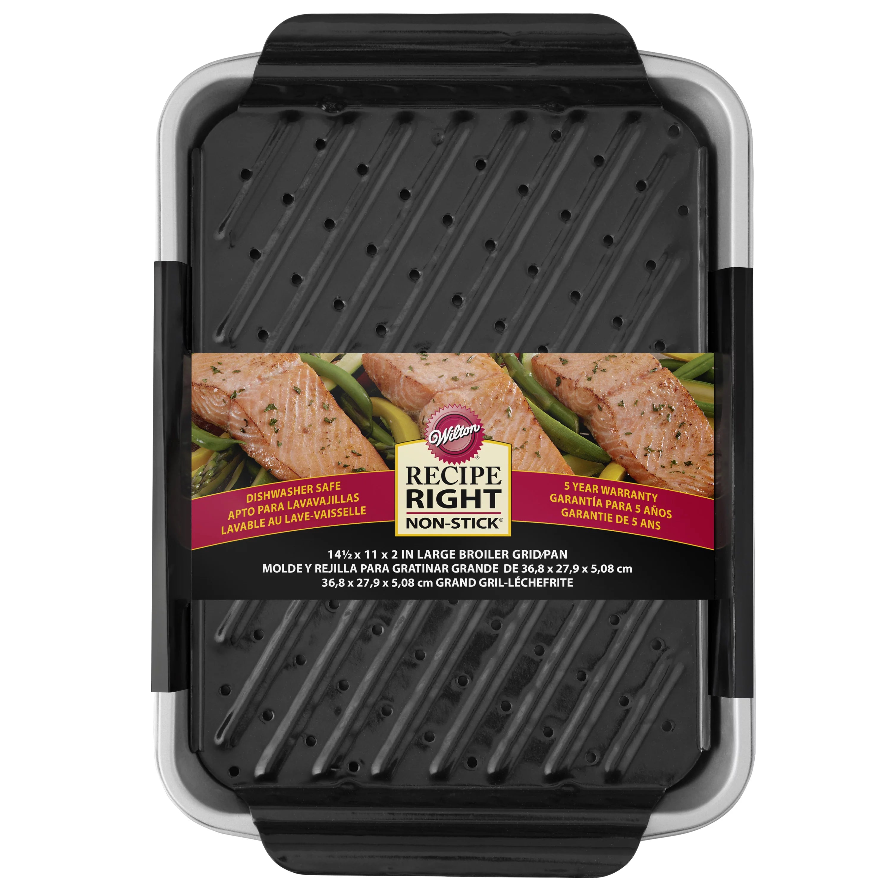 Large Non-Stick Broiler Pan Set, 14 x 11-Inch X10710