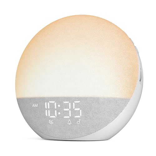 White Noise Machine Alarm Clock with Bluetooth Speaker P749001