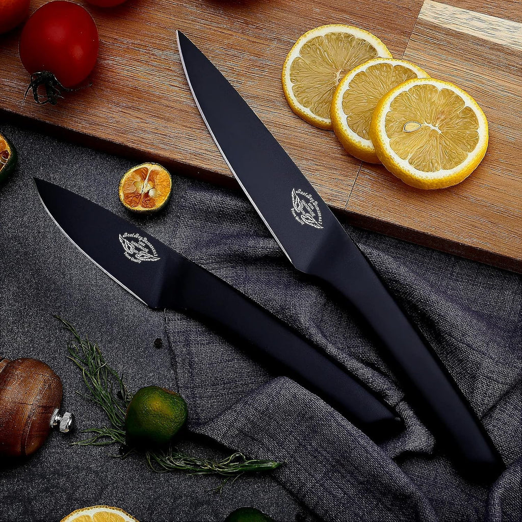 Black Chef Knife Set W6292