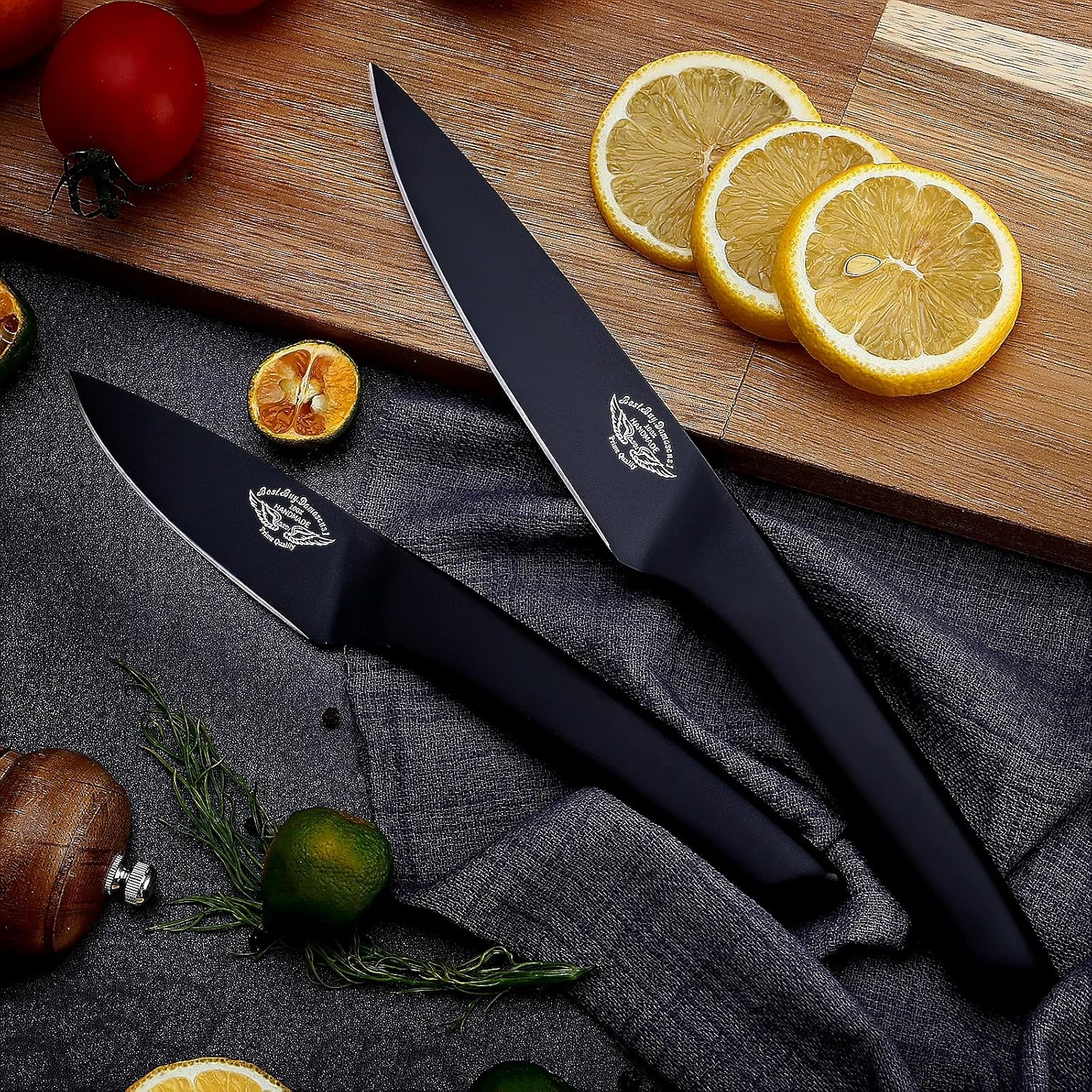 Black Chef Knife Set W6292