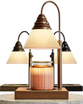 Gold Height Adjustable Candle Warmer Lamp with Timer W126735