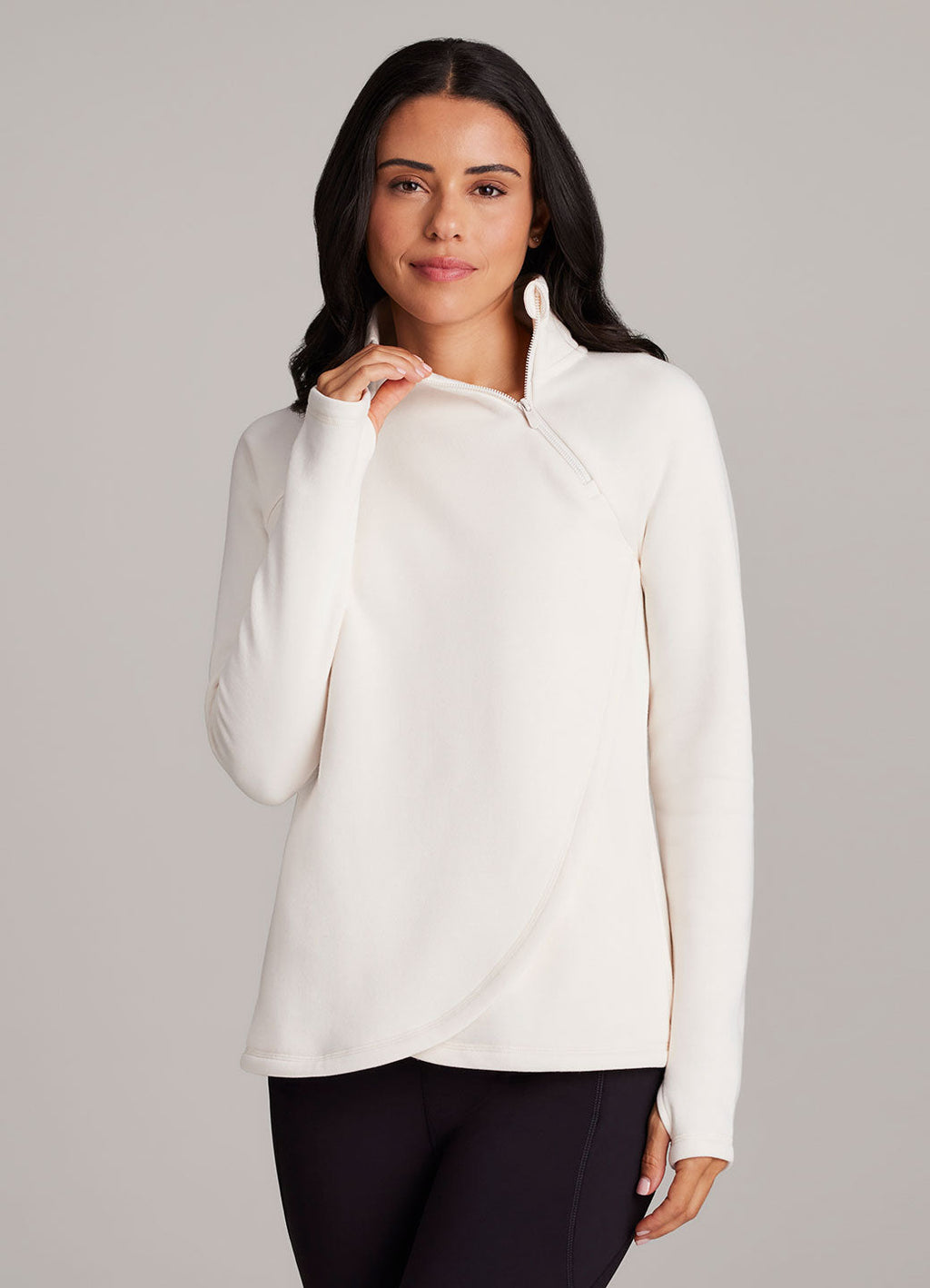 Ready To Roll Fleece Mock Neck Pullover