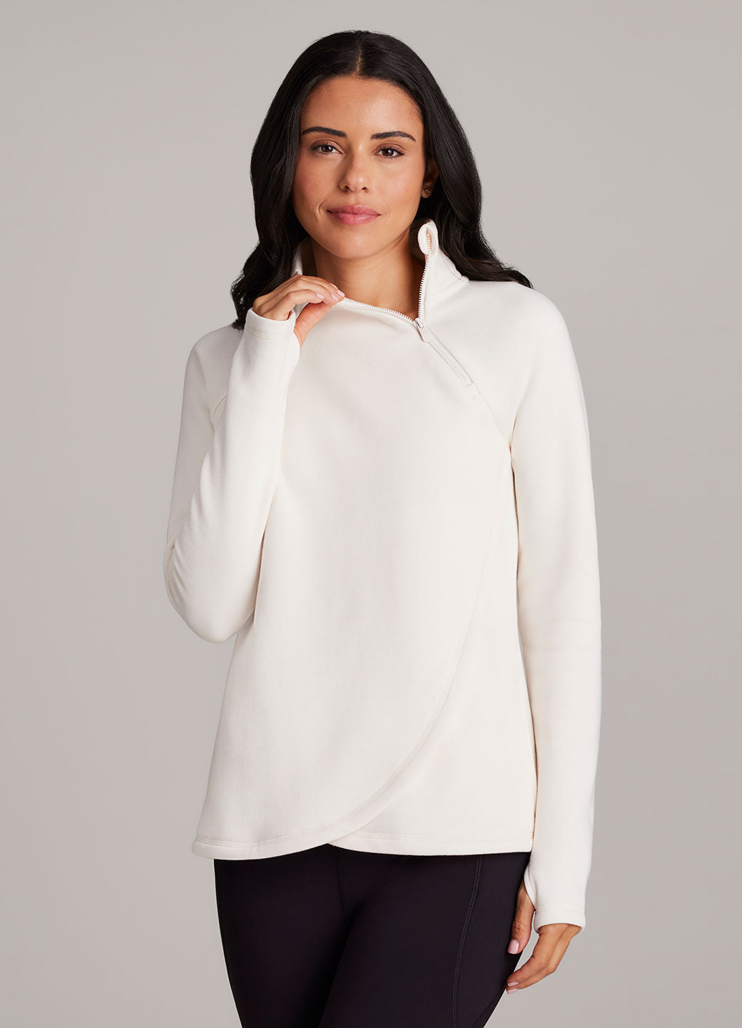 Ready To Roll Fleece Mock Neck Pullover