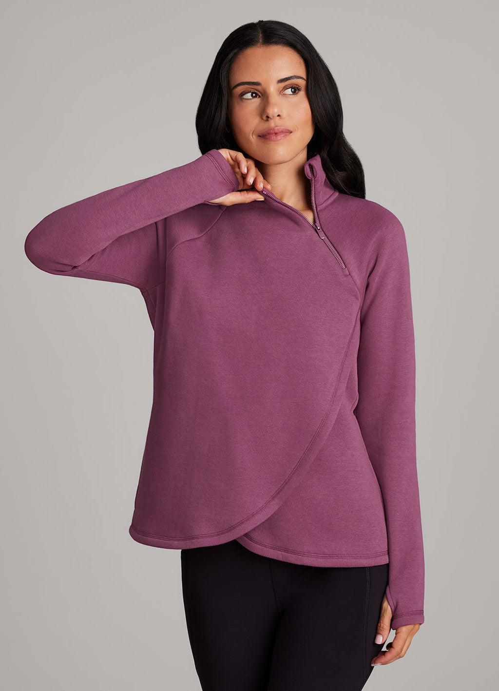 Ready To Roll Fleece Mock Neck Pullover