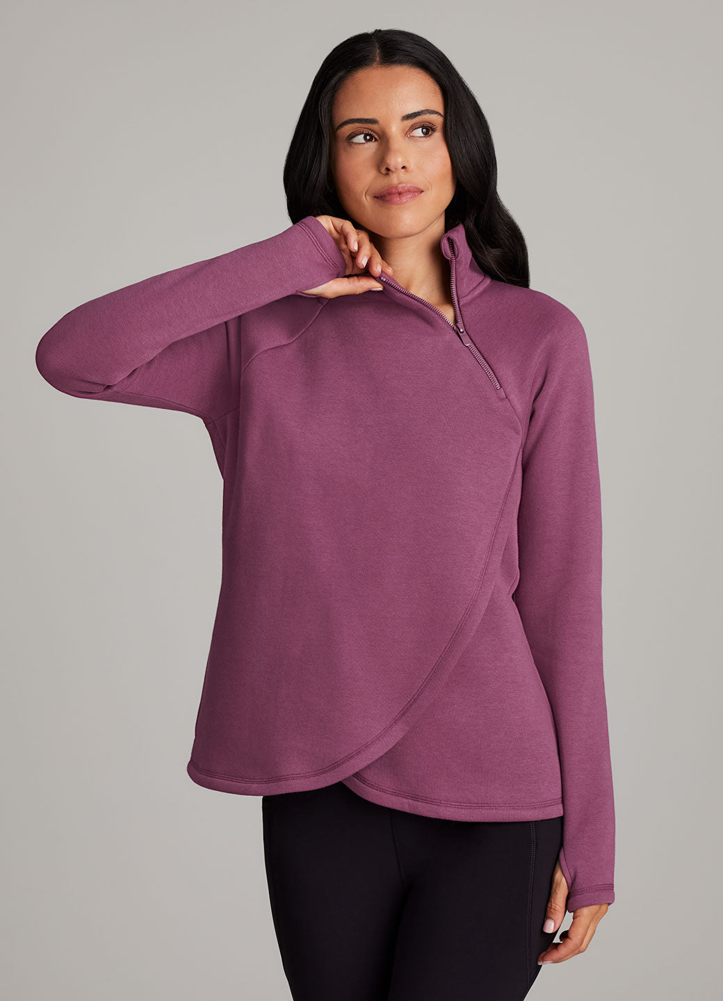 Ready To Roll Fleece Mock Neck Pullover