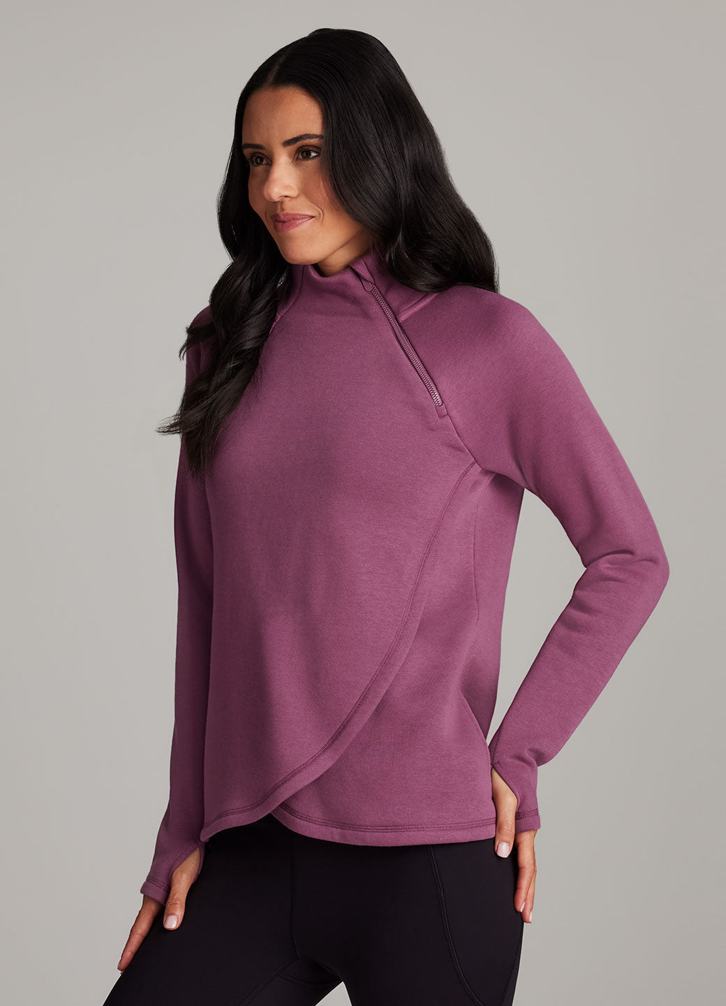 Ready To Roll Fleece Mock Neck Pullover