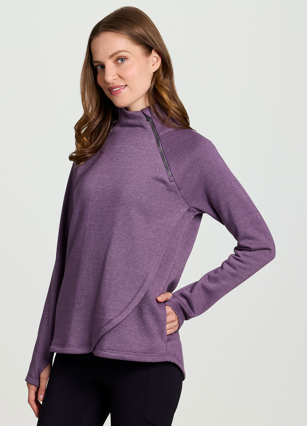 Ready To Roll Fleece Mock Neck Pullover