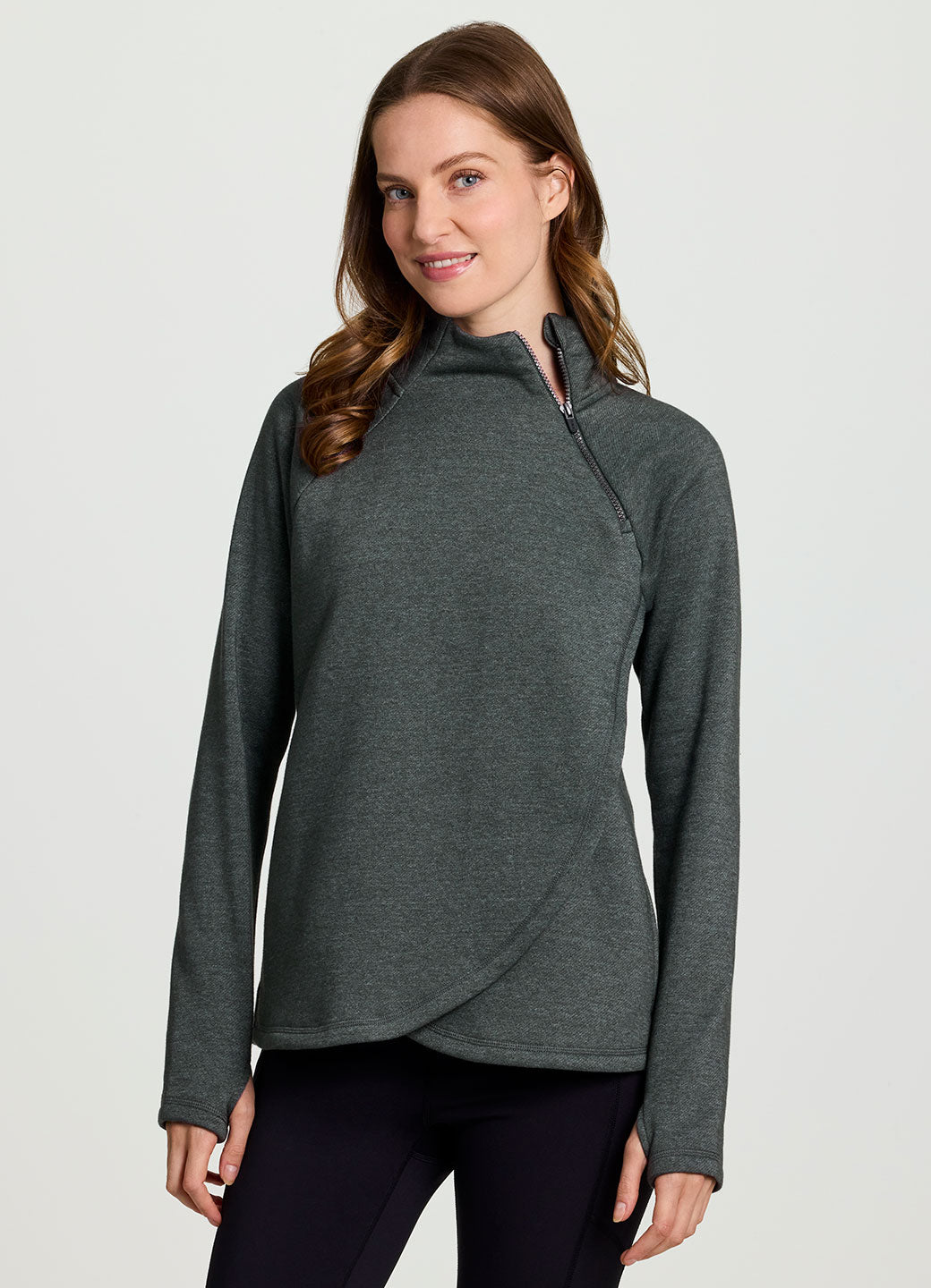 Ready To Roll Fleece Mock Neck Pullover