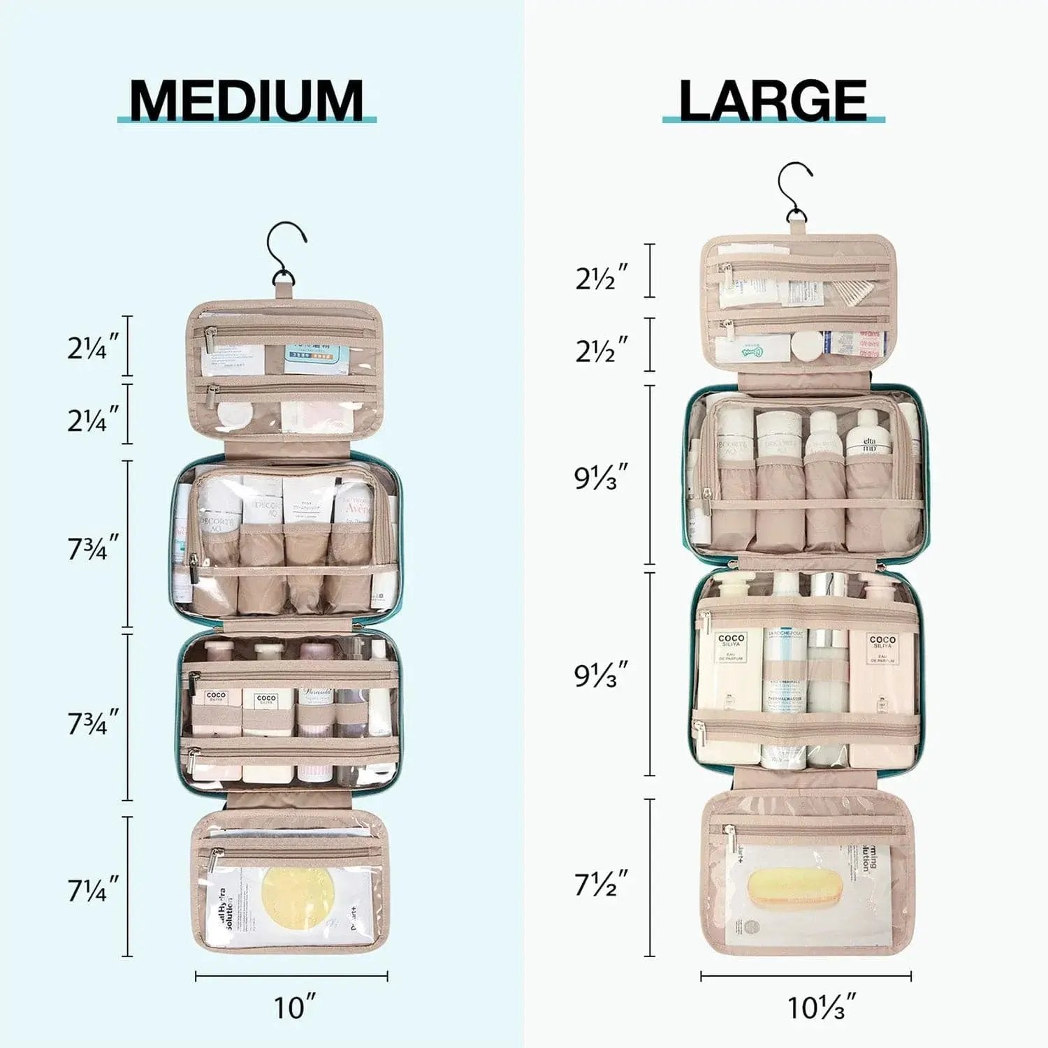 Medium Hanging Travel Makeup Organizer