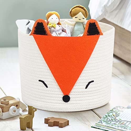Orange Fox Storage Basket Medium D9303
