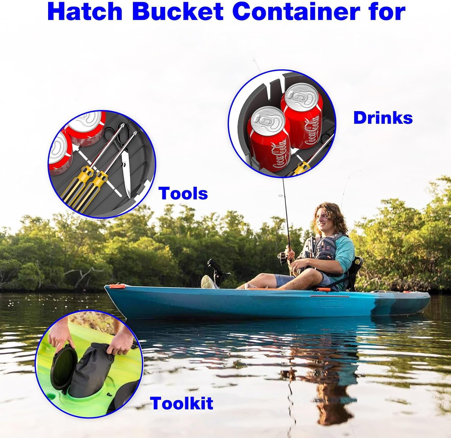 Hatch Bucket Container for Kayak Storage J435