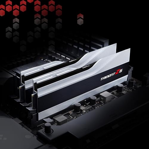 DDR5 RAM 32GB (2x16GB) 6000MT/s CL36-36-36-96 Desktop Computer Memory Metallic Silver F5701