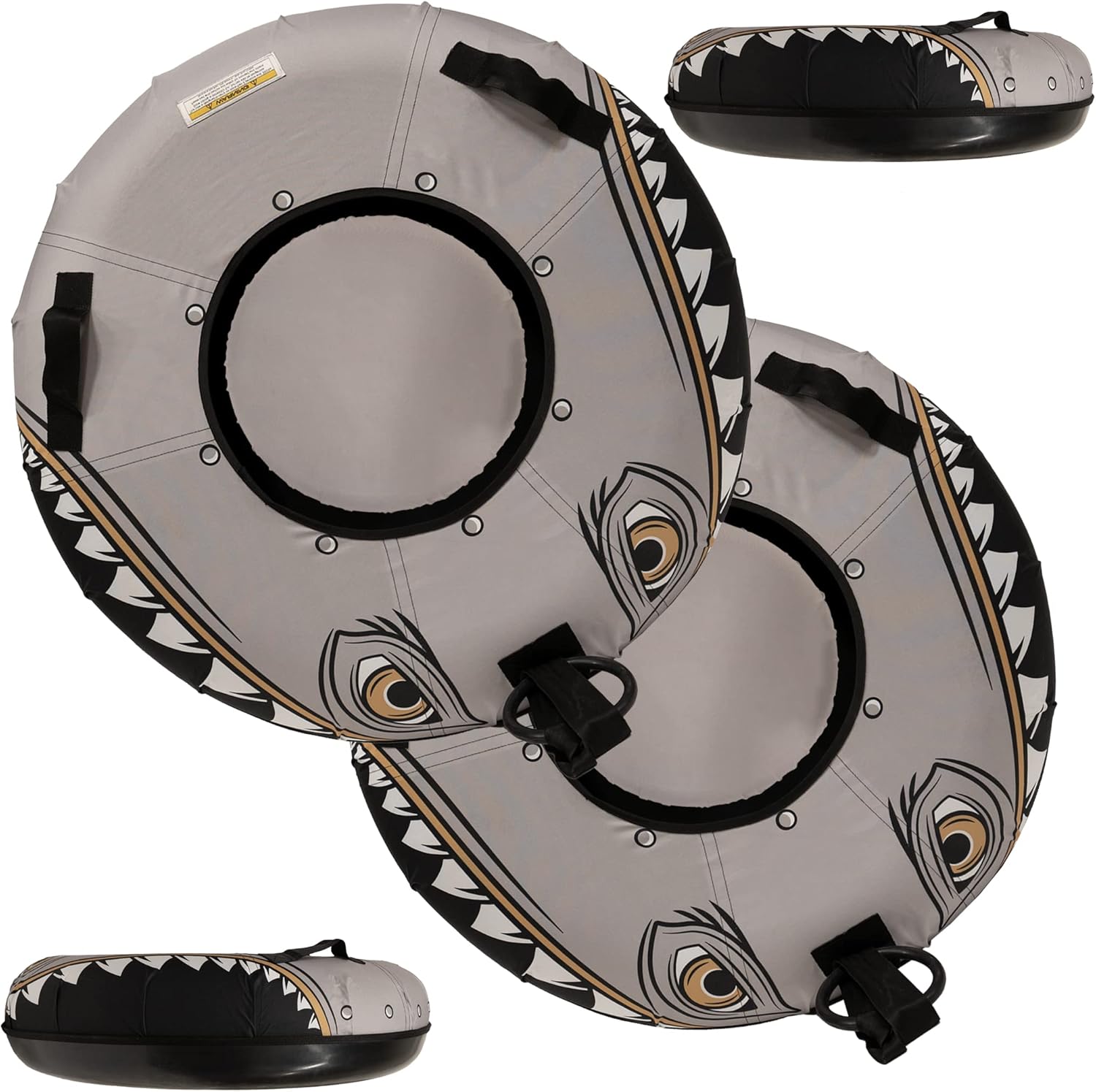 Heavy Duty Snow Sled with Hard Plastic Bottom E55289