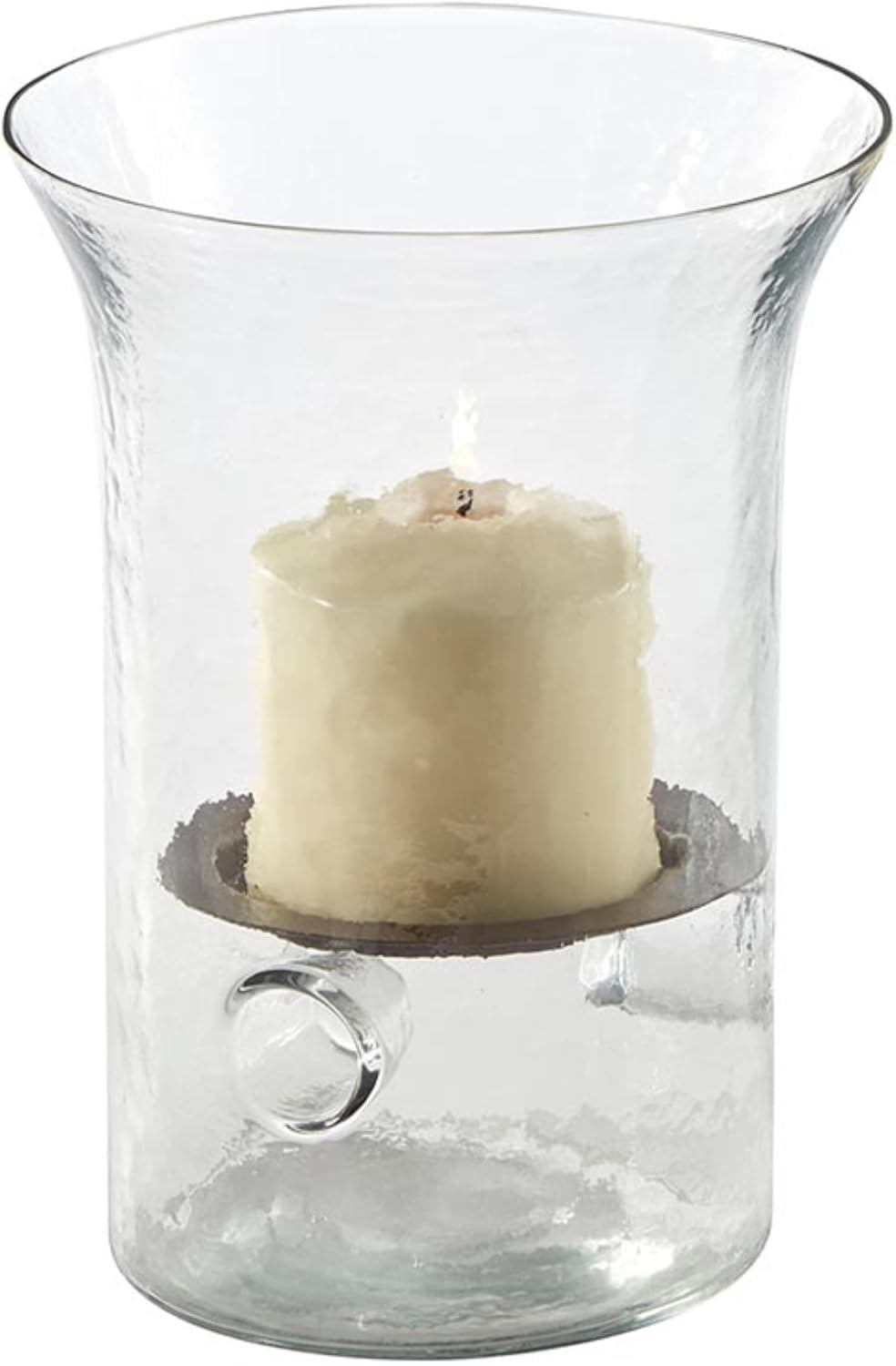 Clear Glass Hurricane Candle Holder D95939