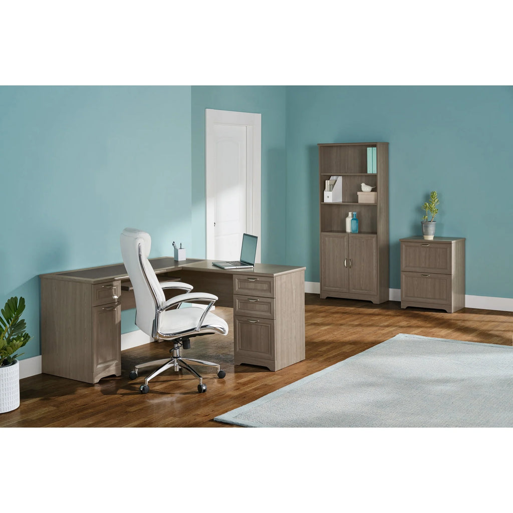 Gray L-Shape Corner Desk V523