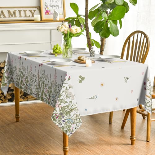 60x84 Inch Rectangular Floral Tablecloth N9607